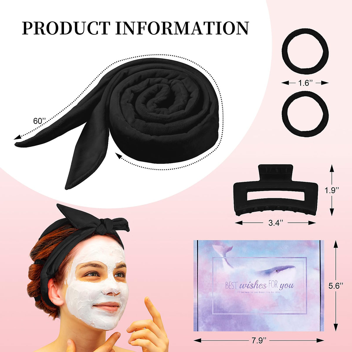 User demonstrating how to use Flylipu heatless curling rod headband