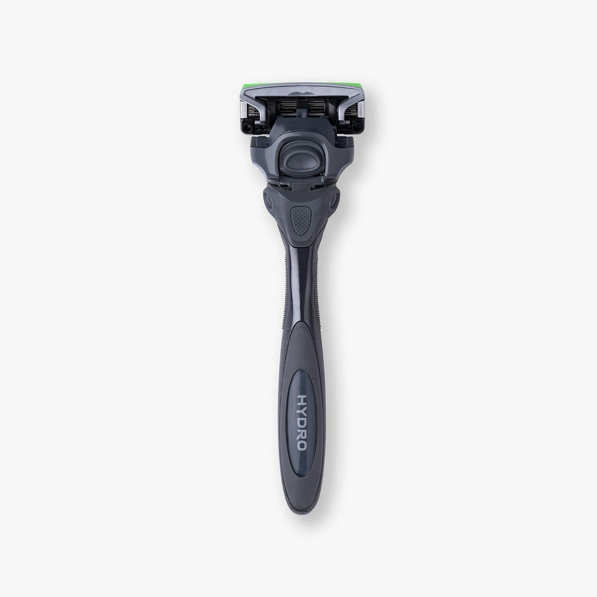 User demonstrating Schick Hydro Sensitive razor in bathroom