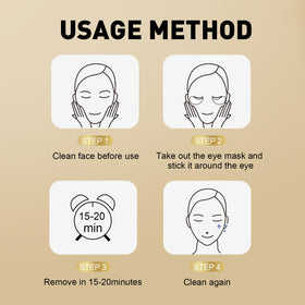 User enjoying CHMI 24K Gold Under Eye Patches at home
