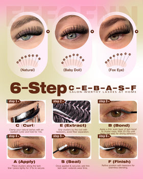User-friendly lash bond and seal from Eefofnn kit