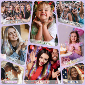 User manual and instructions for hair tinsel kit