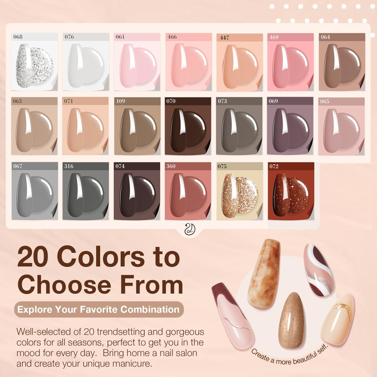User manual and quick start guide for AZUREBEAUTY dip powder kit