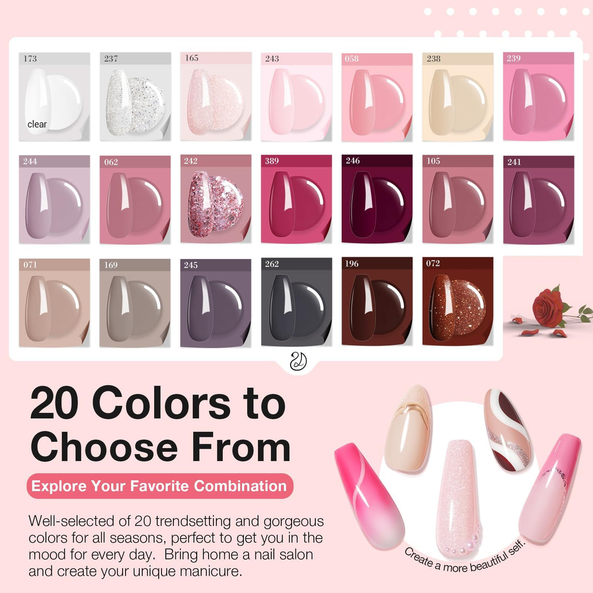 User manual and quick start guide for AZUREBEAUTY dip powder kit