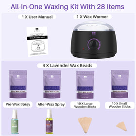 User manual for BLITZWAX Waxing Kit with instructions