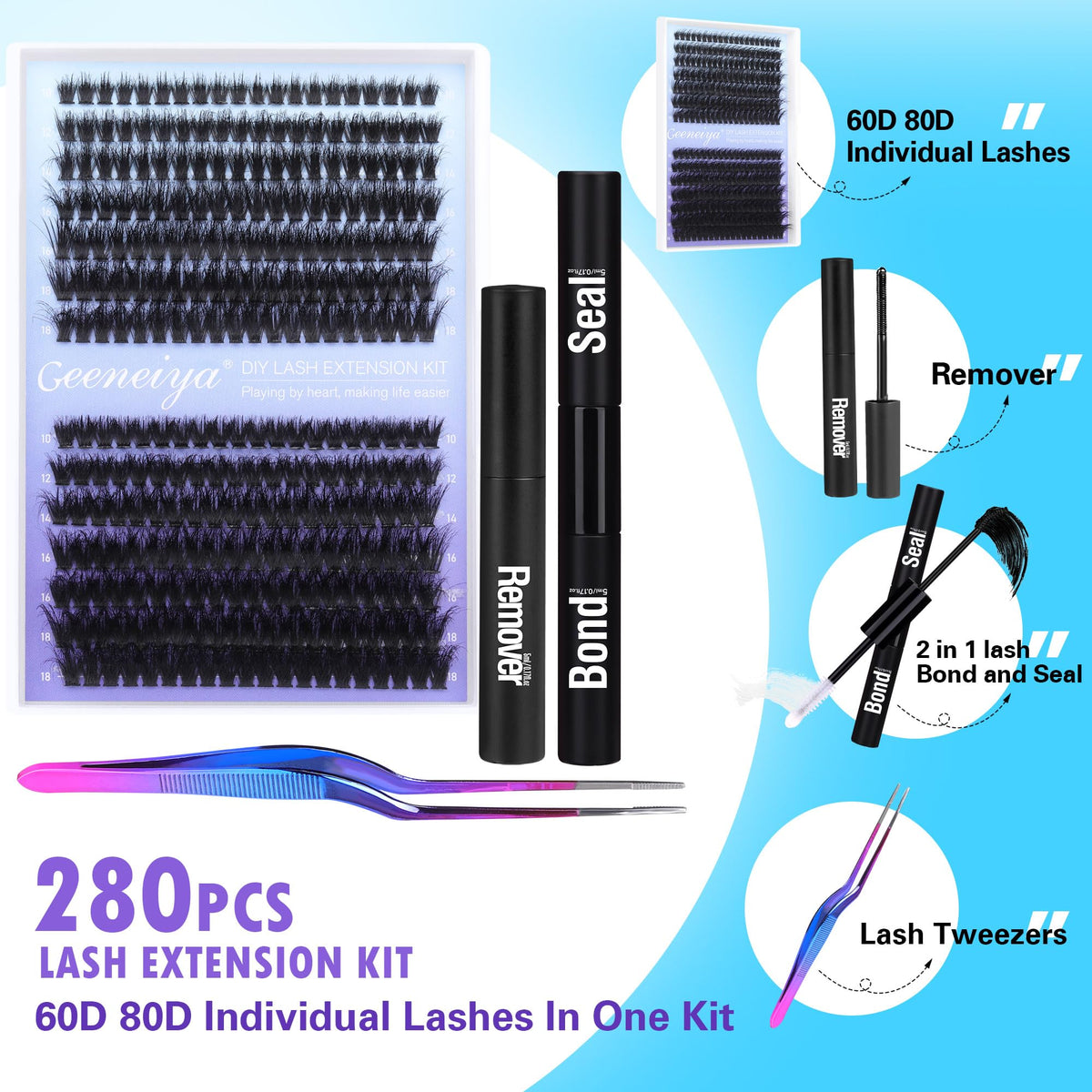 User manual for Geeneiya lash extension kit