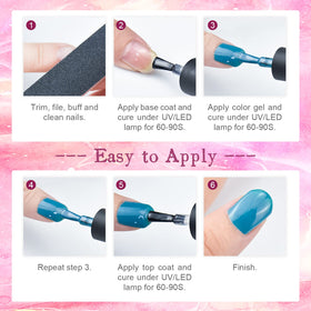 User manual included in JODSONE gel nail polish set
