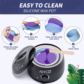 User manual included with ANRUZ waxing kit
