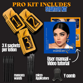 User manual with QR code for ARYANA NEW YORK Brow Lamination Kit