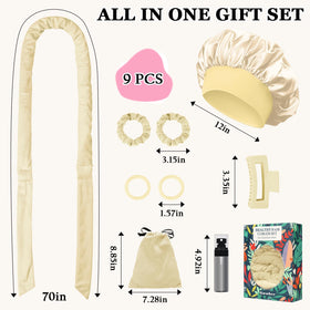 User wrapping hair around Gwabee curling headband