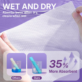 Using Serenorch Disposable Face Towels for makeup removal