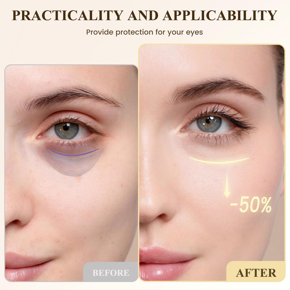 USMOTAR eye serum packaging with ingredients list