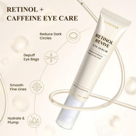 USMOTAR eye serum texture on fingertip