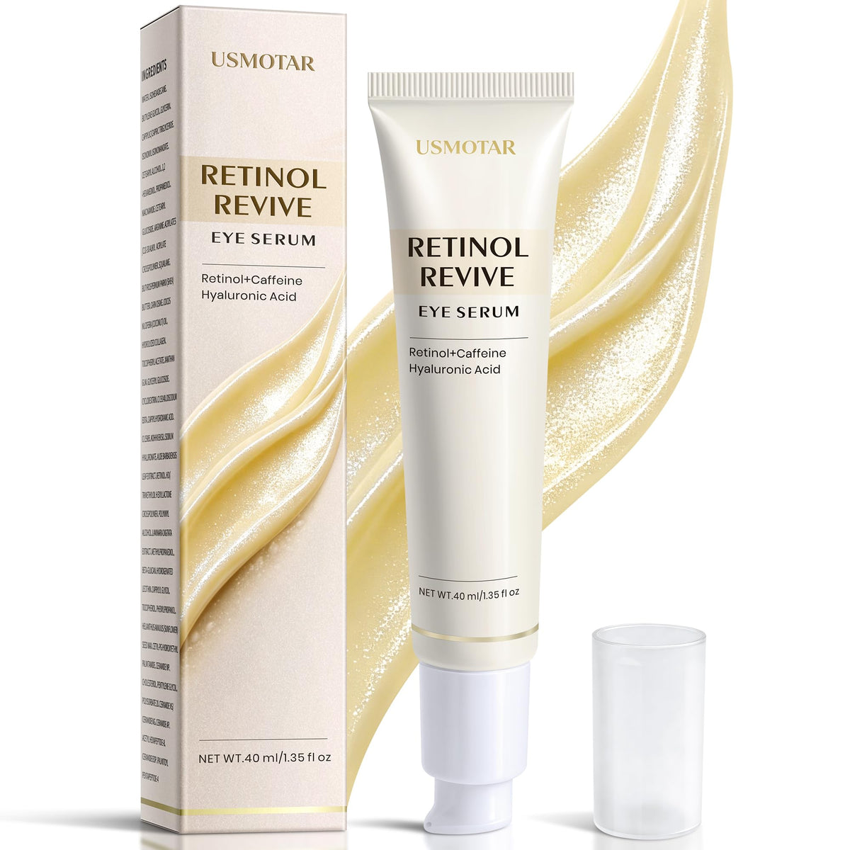 USMOTAR Retinol & Caffeine Eye Serum front view 40ml