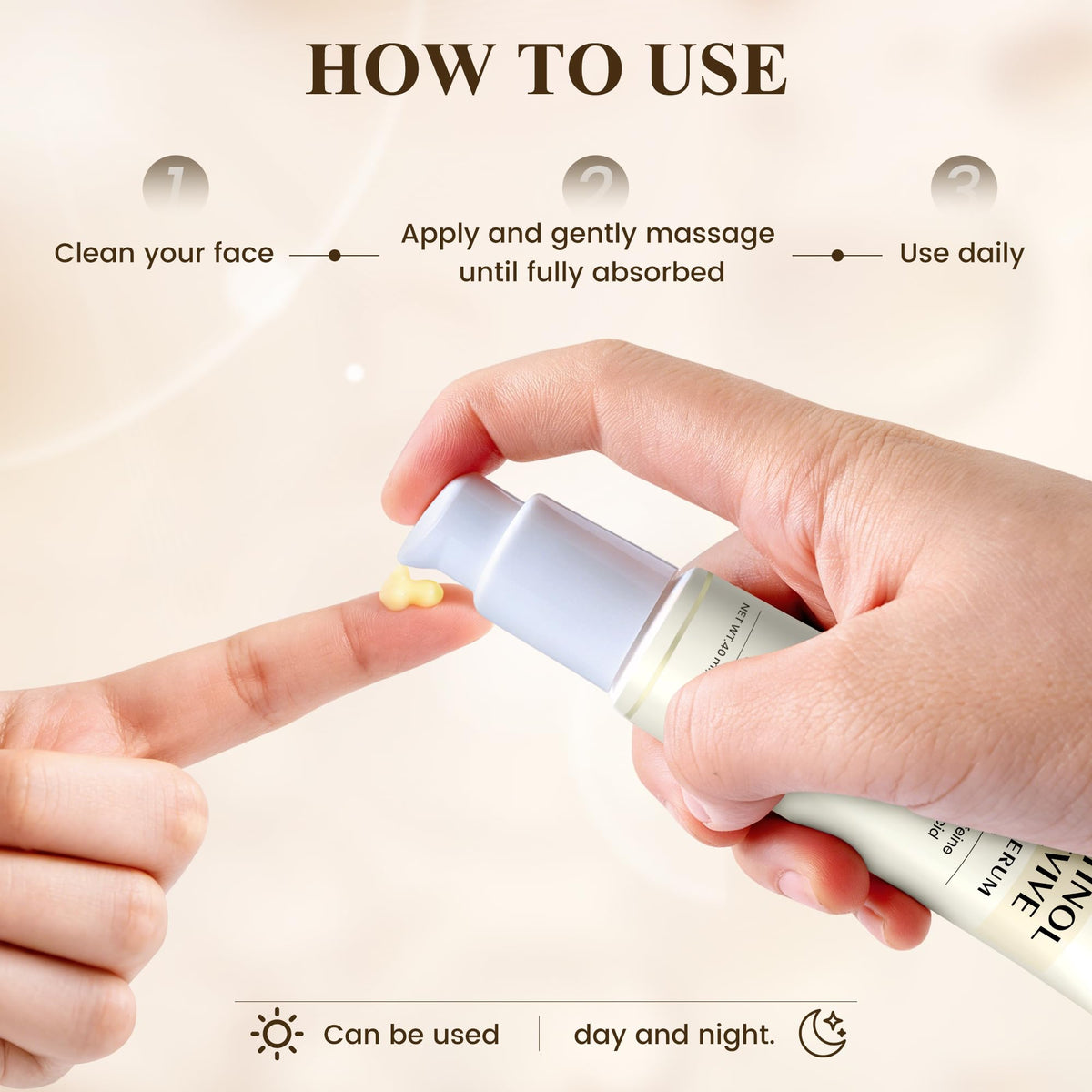 USMOTAR Retinol & Caffeine Eye Serum in a skincare routine