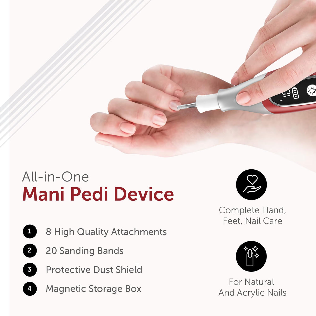 UTILYZE PediLux Pro kit with protective dust shield