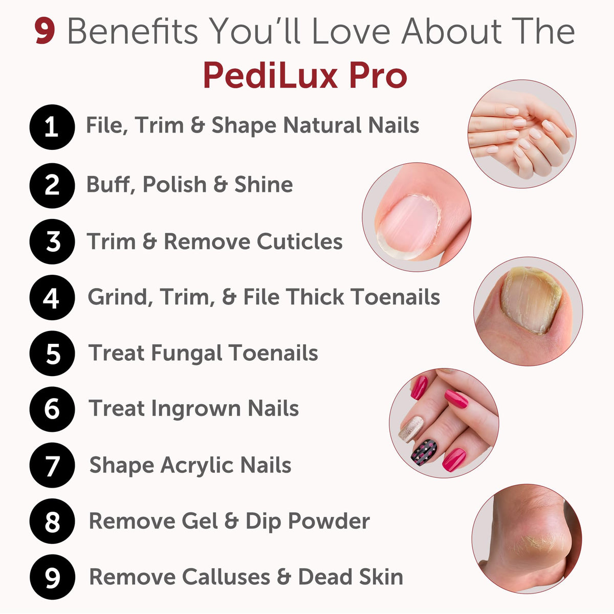 UTILYZE PediLux Pro nail drill bits and sanding bands