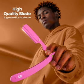 Utopia Care Straight Razor in use for a close shave