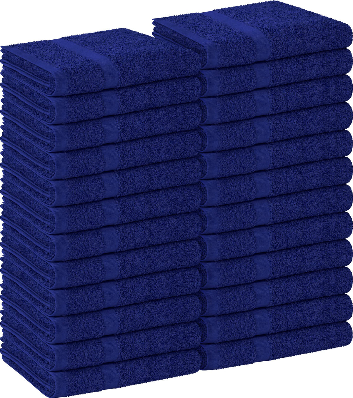 Utopia Towels 24-pack salon towels in royal blue front view
