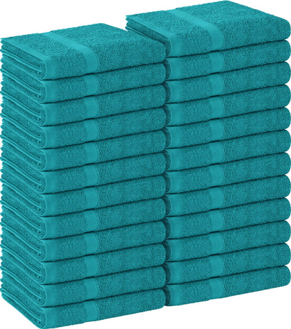 Utopia Towels pack of 24 salon towels in turquoise front view