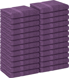 Utopia Towels Salon Towel Set 24 pack in plum color