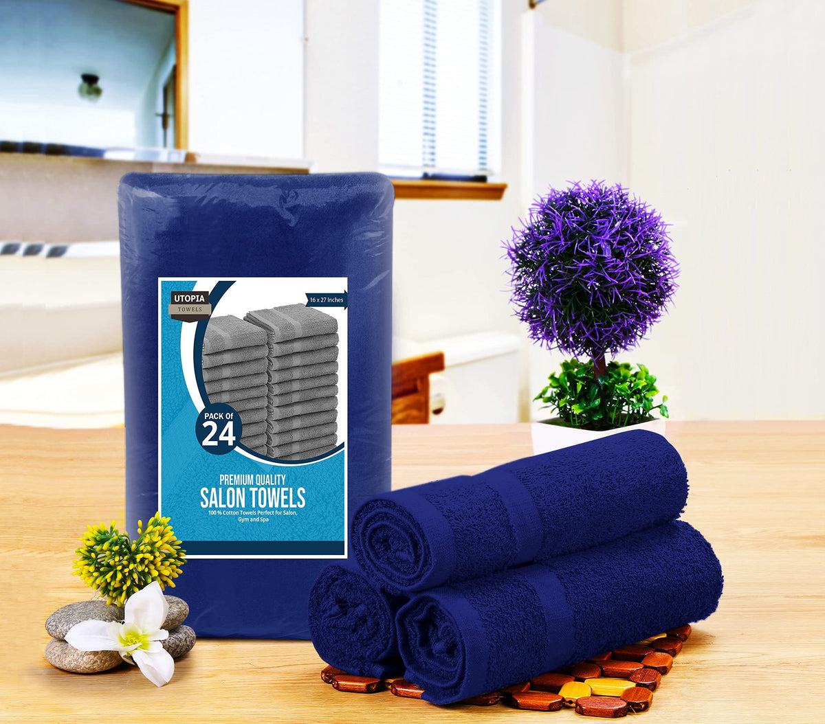 Utopia Towels salon towel showing soft cotton texture