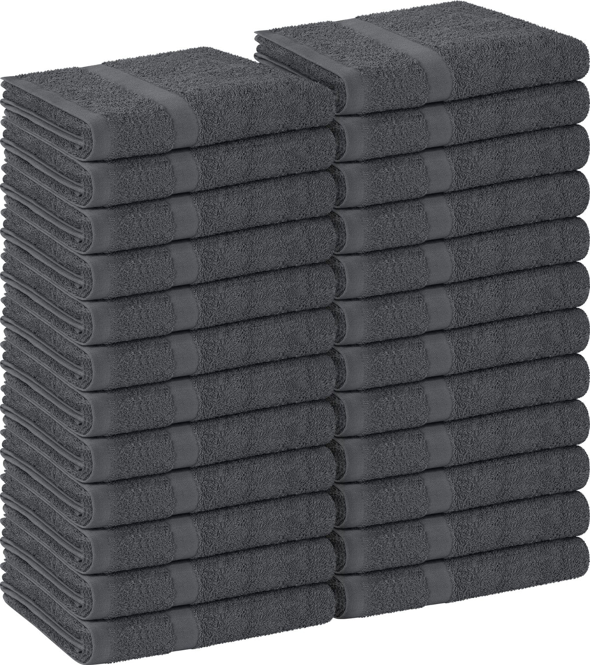 Utopia Towels Salon Towels pack of 24 grey towels front view