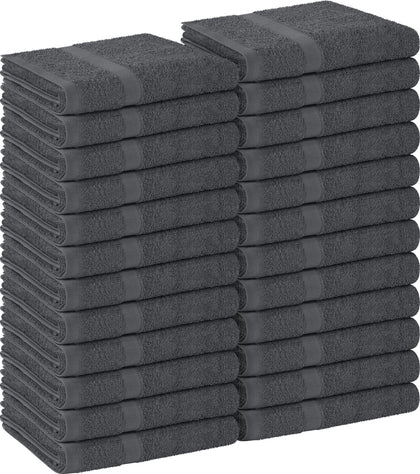 Utopia Towels Salon Towels pack of 24 grey towels front view