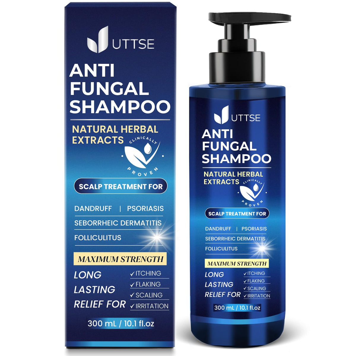 Uttse Anti-Fungal Shampoo 300 mL front view