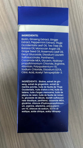 Uttse Biotin Hair Growth Shampoo label close-up