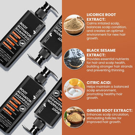 Uttse Root Activator Shampoo in bathroom setting
