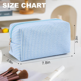 UUYUUY 3PCS Makeup Bag with smooth zipper closure