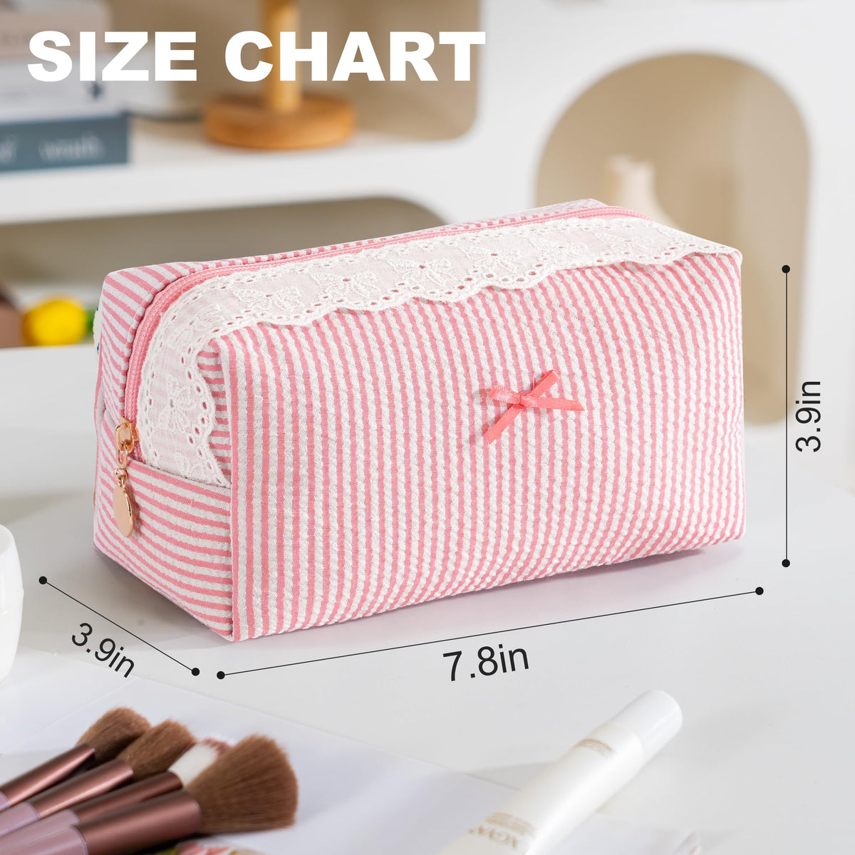 UUYUUY Makeup Bag compact size in a handbag