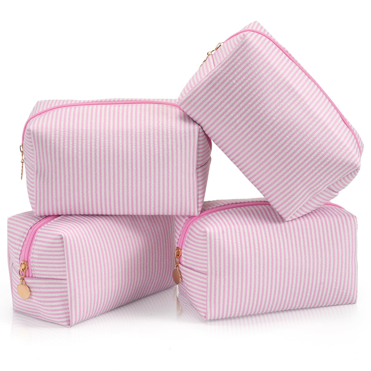 UUYUUY Makeup Bag Set 4PCS in pink front view