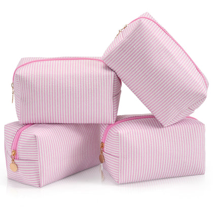 UUYUUY Makeup Bag Set 4PCS in pink front view