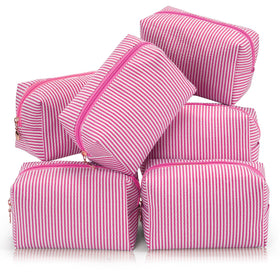 UUYUUY Makeup Bag Set 6PCS in rose red front view