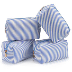 UUYUUY Makeup Bag Set featuring striped design front view