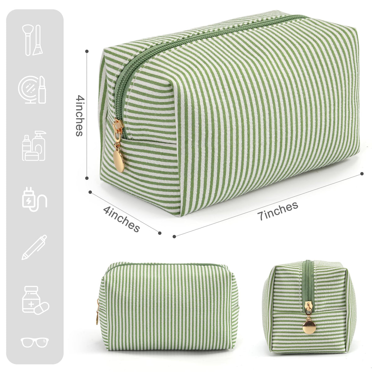 UUYUUY Makeup Bag Set with all four pouches displayed together