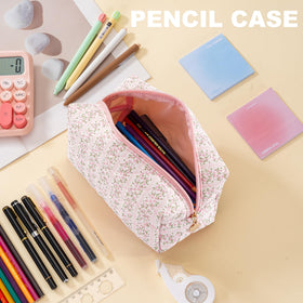 UUYUUY makeup bag with toiletries and brushes inside