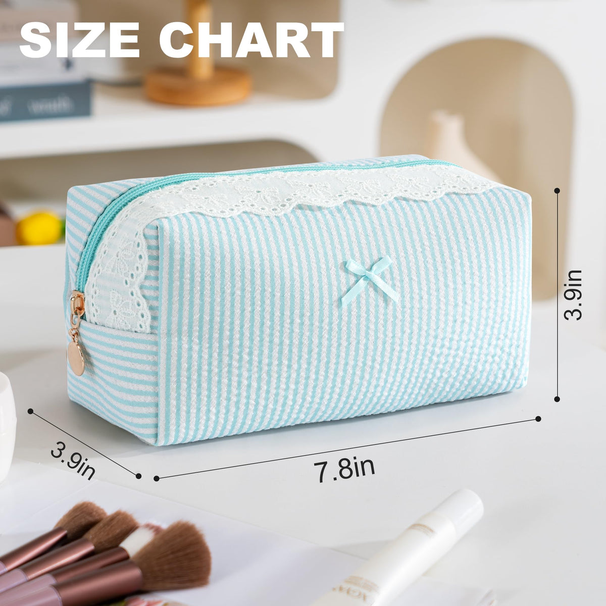 UUYUUY Makeup Bag with zipper closure detail