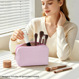 UUYUUY makeup bags stacked for storage
