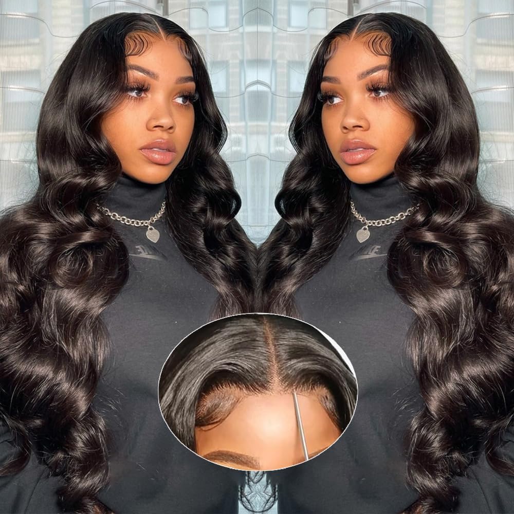 Uveous 20 Inch Glueless Wig Body Wave front view
