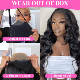 Uveous 26 Inch Glueless Wig in lifestyle setting