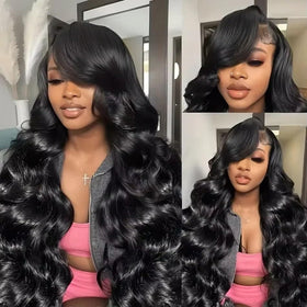 Uveous 28 Inch Body Wave Lace Front Wig packaging