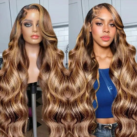 Uveous 30 Inch Ombre Lace Front Wig front view