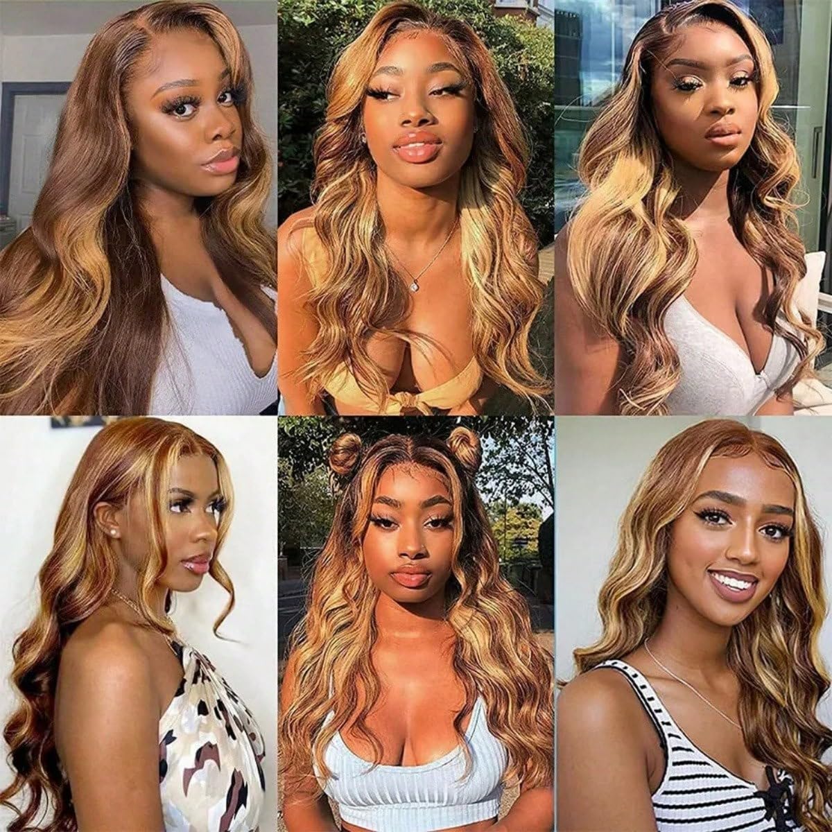 Uveous Highlight Ombre Lace Front Wig 22 Inch packaging