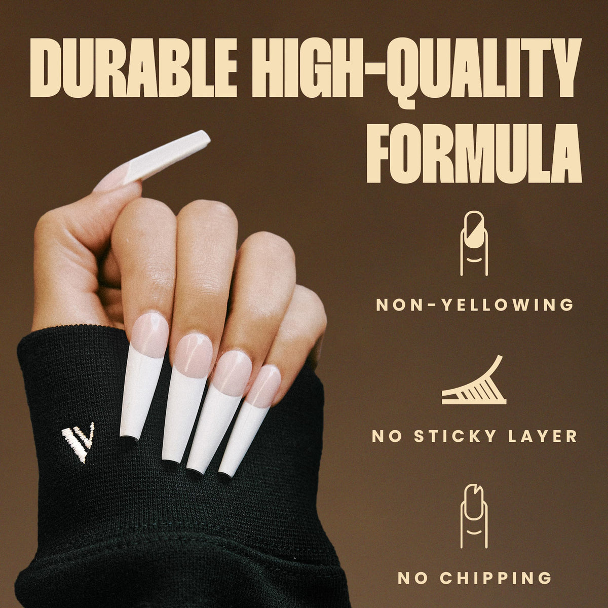 V Beauty Pure No Wipe Gel Top Coat 15ml curing under UV light