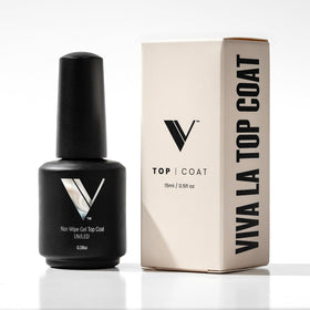 V Beauty Pure No Wipe Gel Top Coat 15ml front view