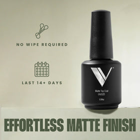 V Beauty Pure Non-Wipe Gel Top Coat 15ml texture close-up