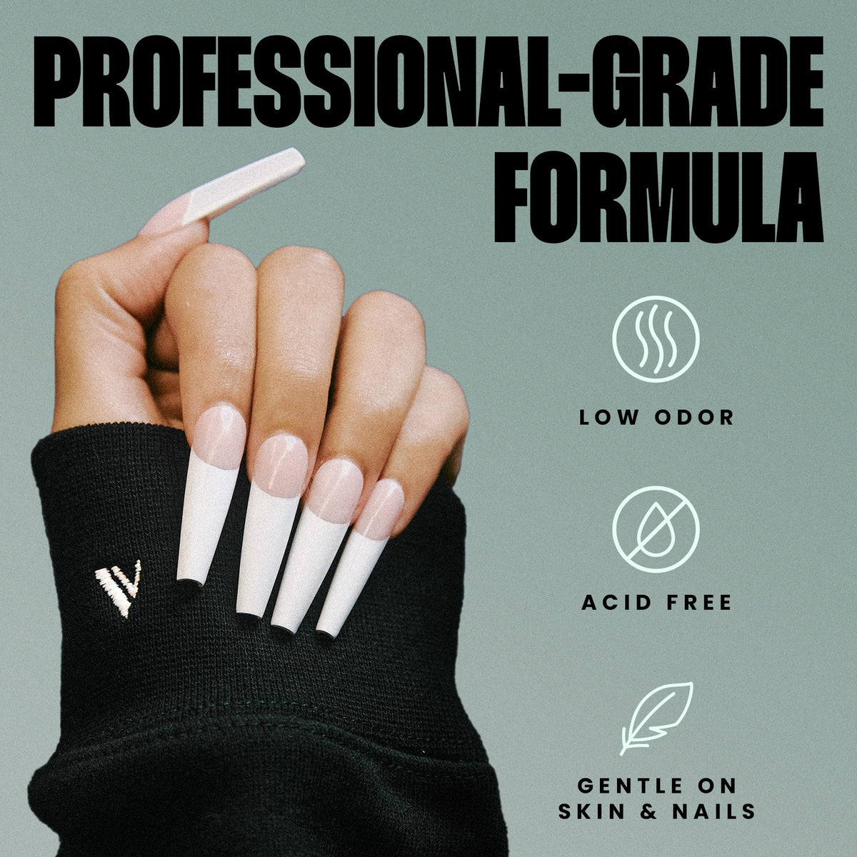 V Beauty Pure Super Bond Nail Primer 15mL application on nails