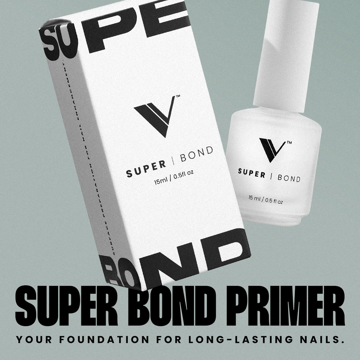 V Beauty Pure Super Bond Nail Primer 15mL bottle with cap